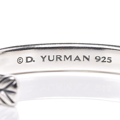 David Yurman Sterling Silver Black Diamond Chevron Cuff Bracelet 4 of 4