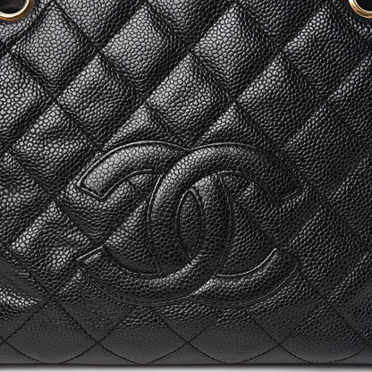 Chanel CHANELCaviarQuiltedPetitTimelessTotePTTBlack 11 of 13