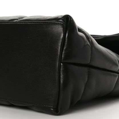 Saint Laurent Lambskin Quilted Monogram Monochrome Medium Loulou Puffer Chain Satchel Black 8 of 8