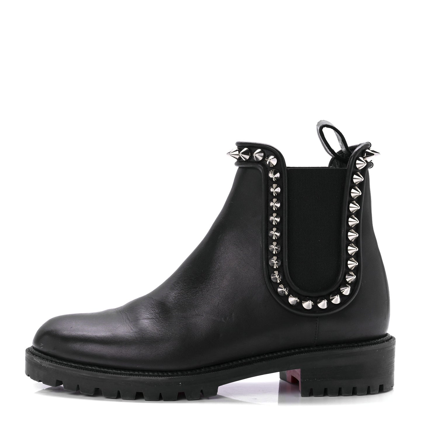 Nappa Spiked Capahutta Flat Chelsea Boots 37 Black
