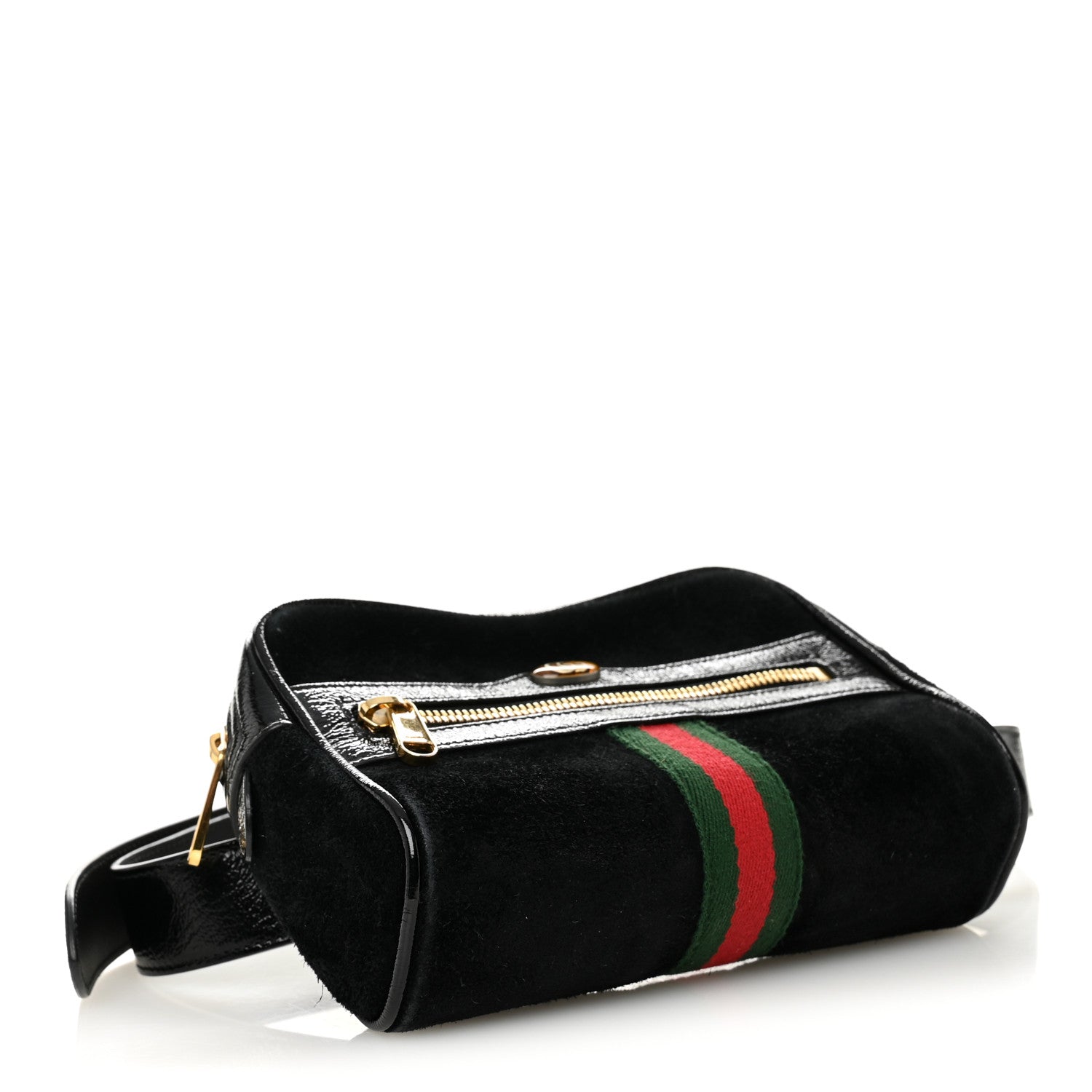 Gucci Suede Small Ophidia Belt Bag 85 34 Black 4 of 10