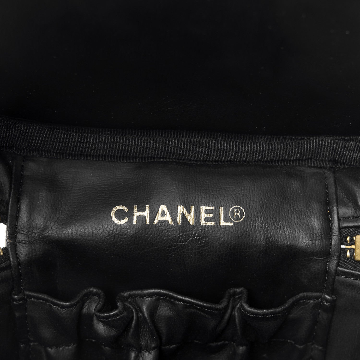 Chanel Caviar Vanity Cosmetic Case Black 6 of 10