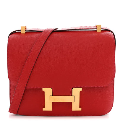 Hermes Epsom Constance 24 Rouge Casaque 1 of 11
