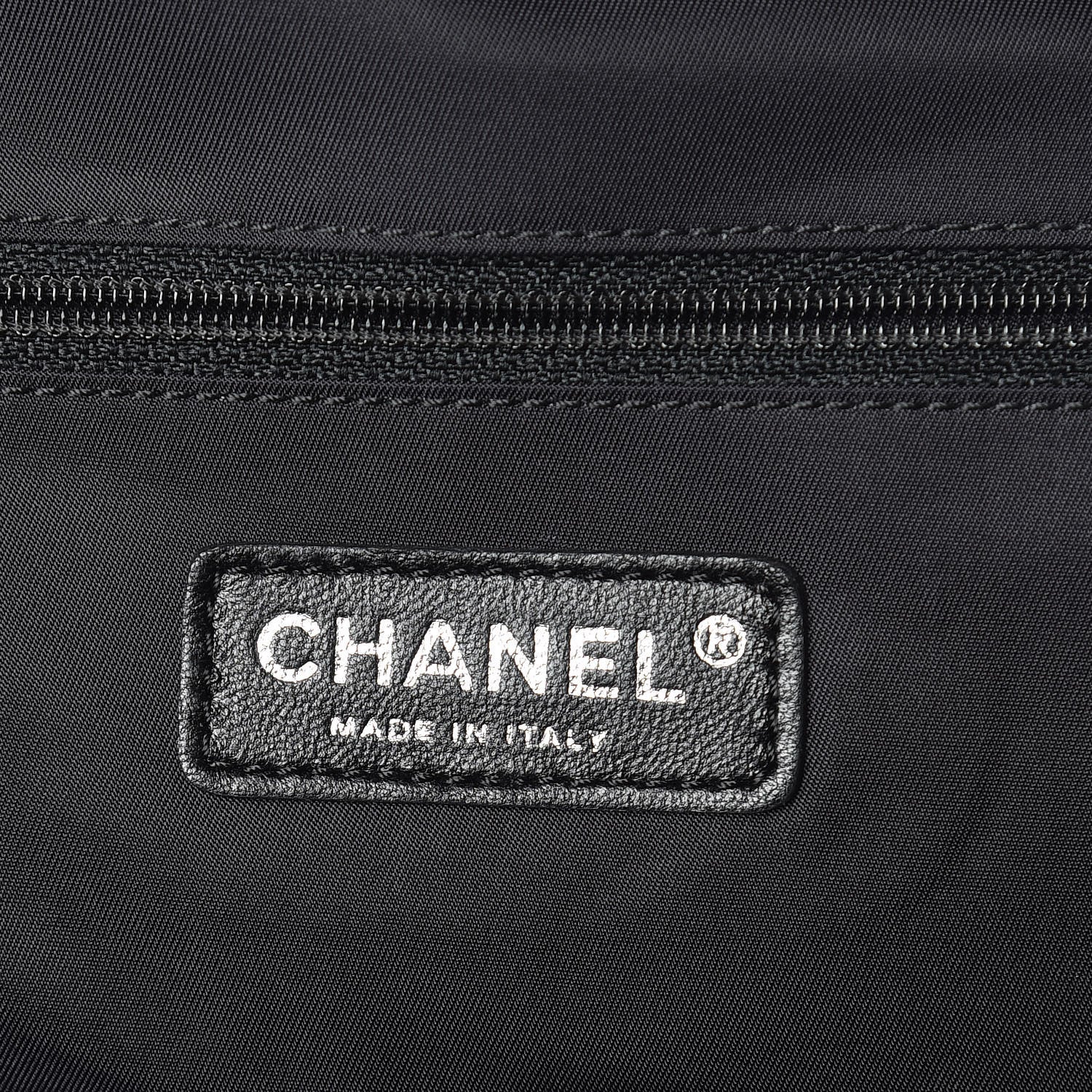 Chanel Coated Canvas Paris Biarritz Satchel Black 6 of 9