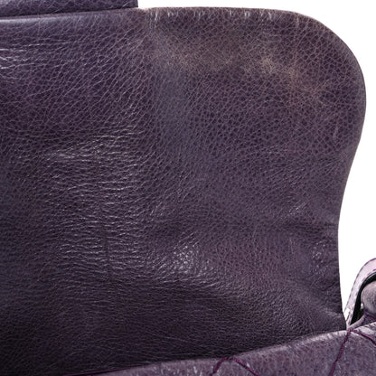 Chanel Glazed Calfskin Stitched On The Road Flap Purple 14 of 29