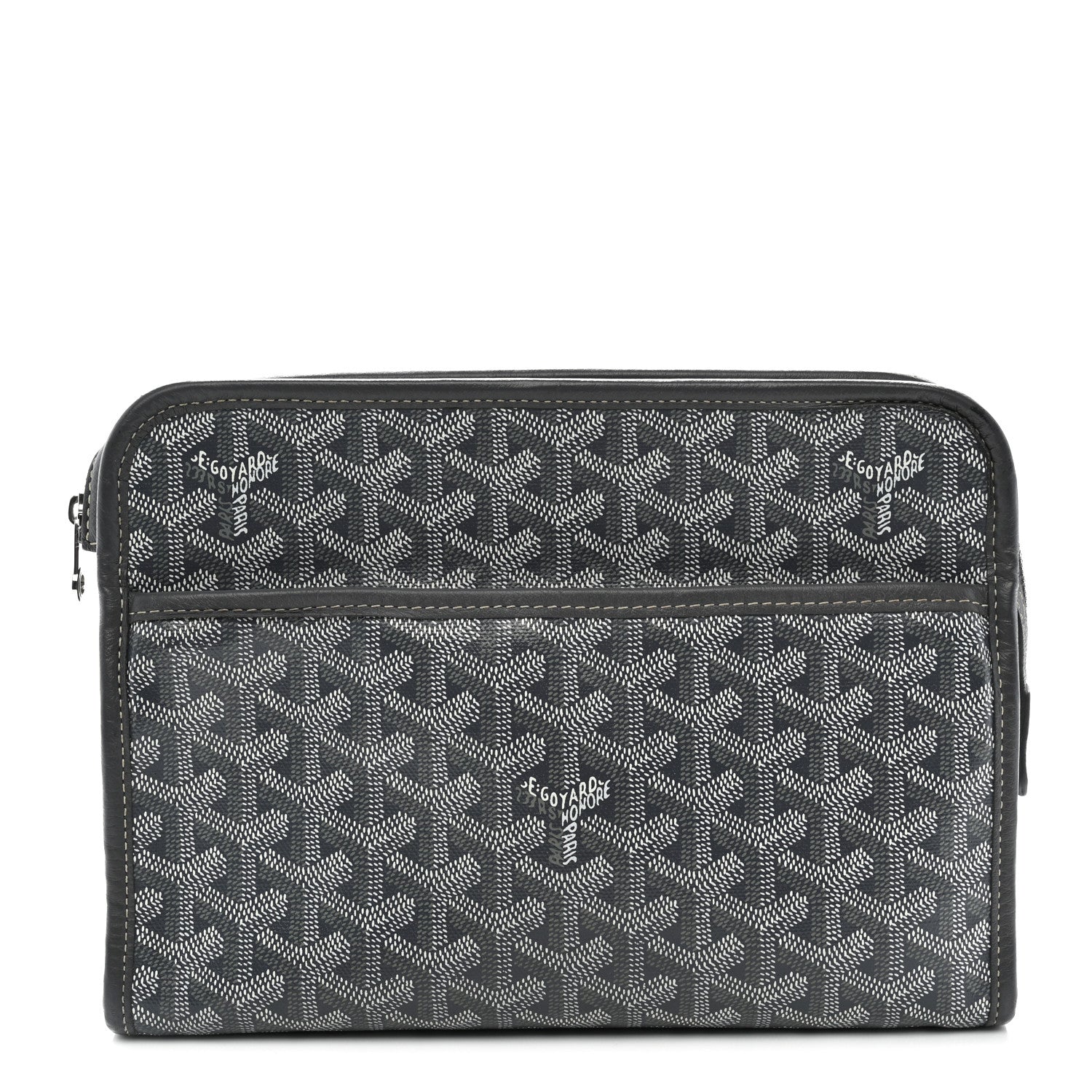 Goyard Goyardine Jouvence MM Toiletry Pouch Grey Grey 1 of 12