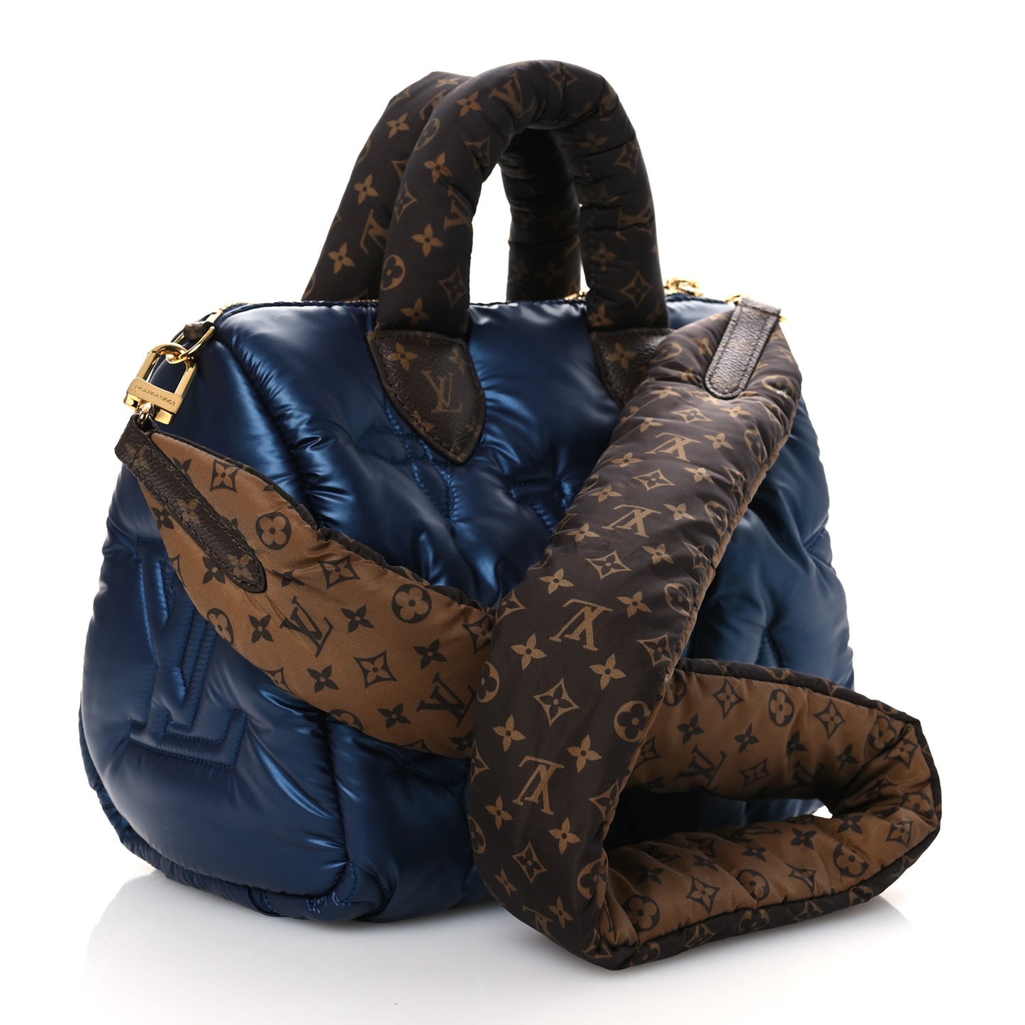 Econyl Mini Monogram Pillow Speedy Bandouliere 25 Navy