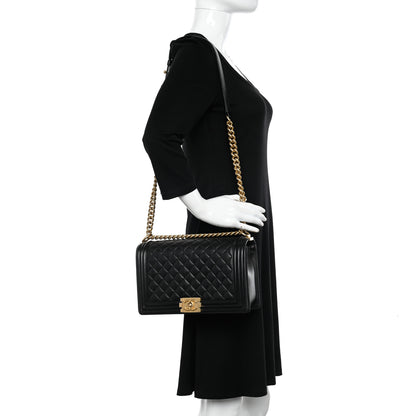 Chanel Caviar Quilted New Medium Boy Flap Black 2 of 11