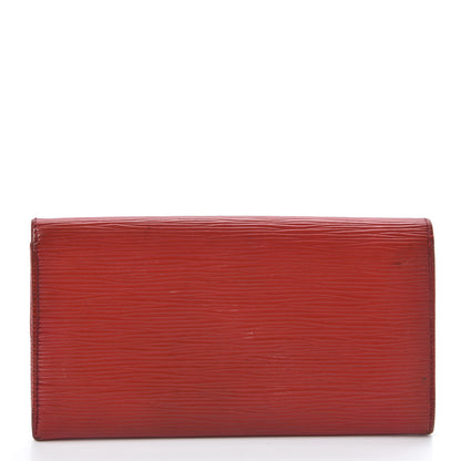 Louis Vuitton Epi Sarah Wallet Coquelicot 2 of 10