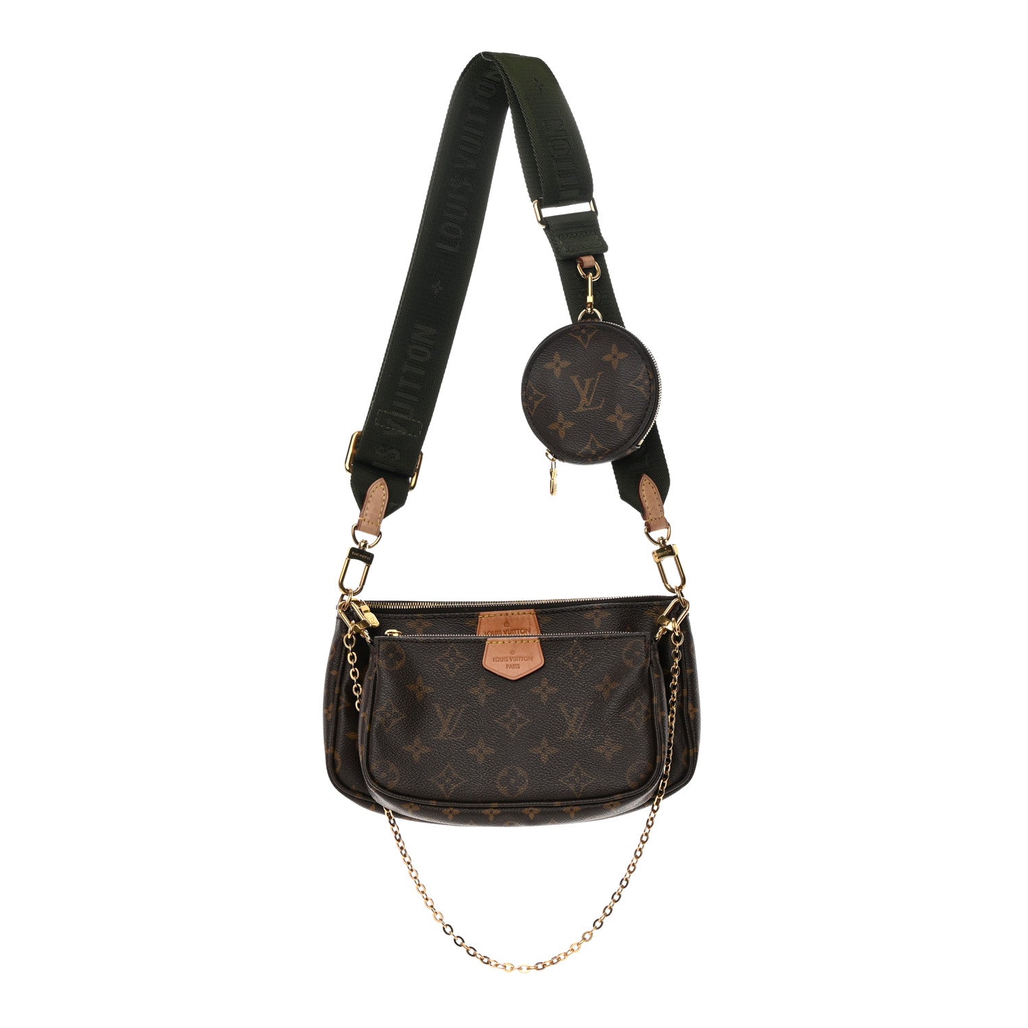 Louis Vuitton Monogram Multi Pochette Accessories Kaki 1 of 19