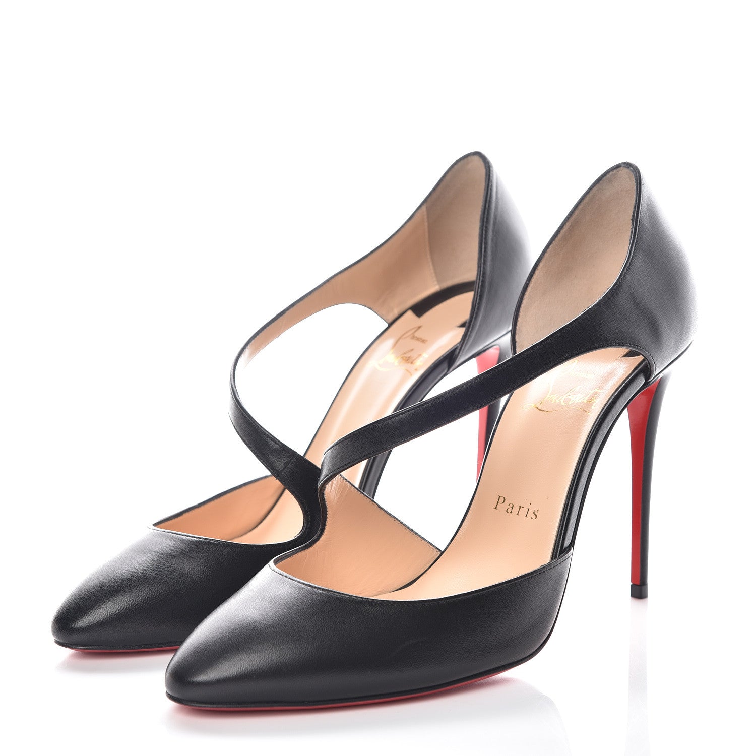 Christian Louboutin Shiny Nappa Catchy One 100 Pumps 39 Black 3 of 8
