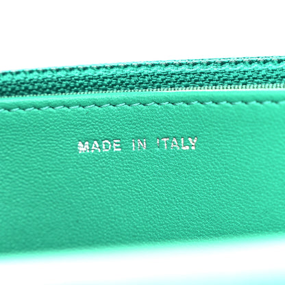 Chanel Lambskin Quilted Wallet On Chain WOC Green 7 of 13