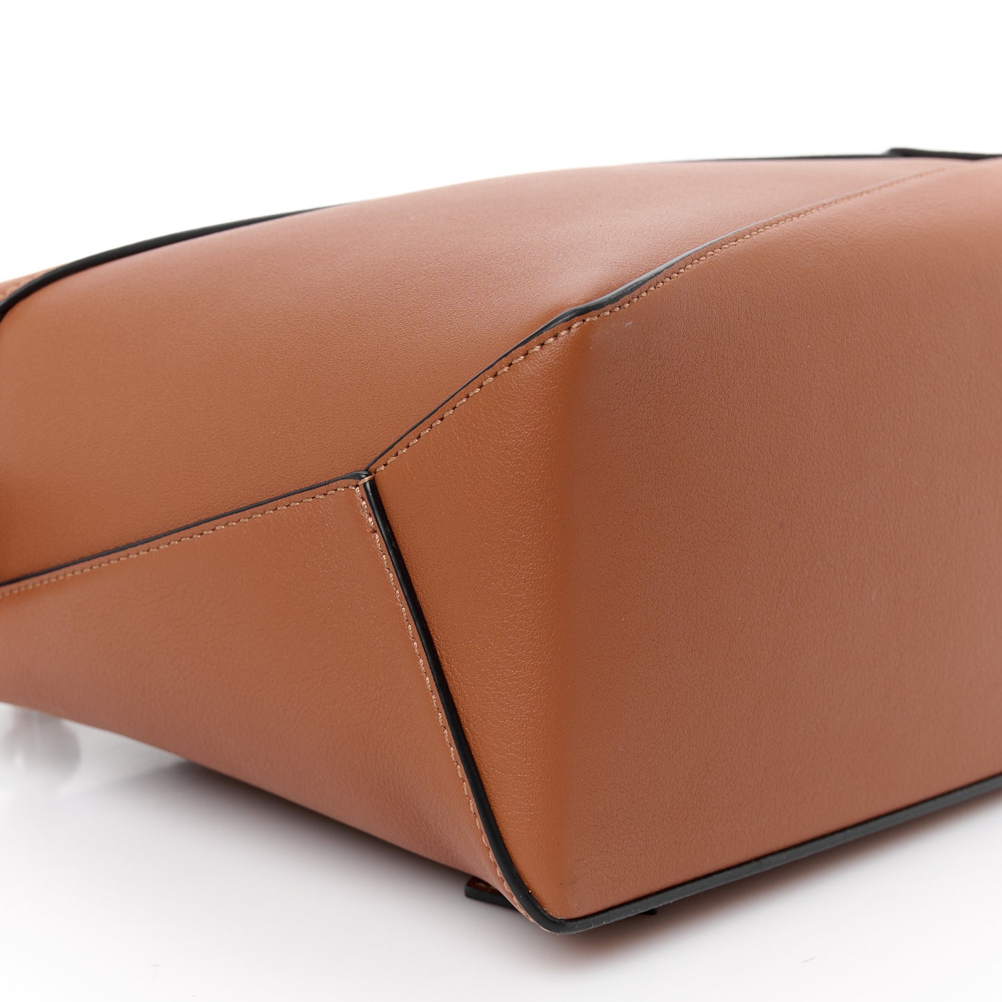 Calfskin Small Puzzle Edge Bag Tan