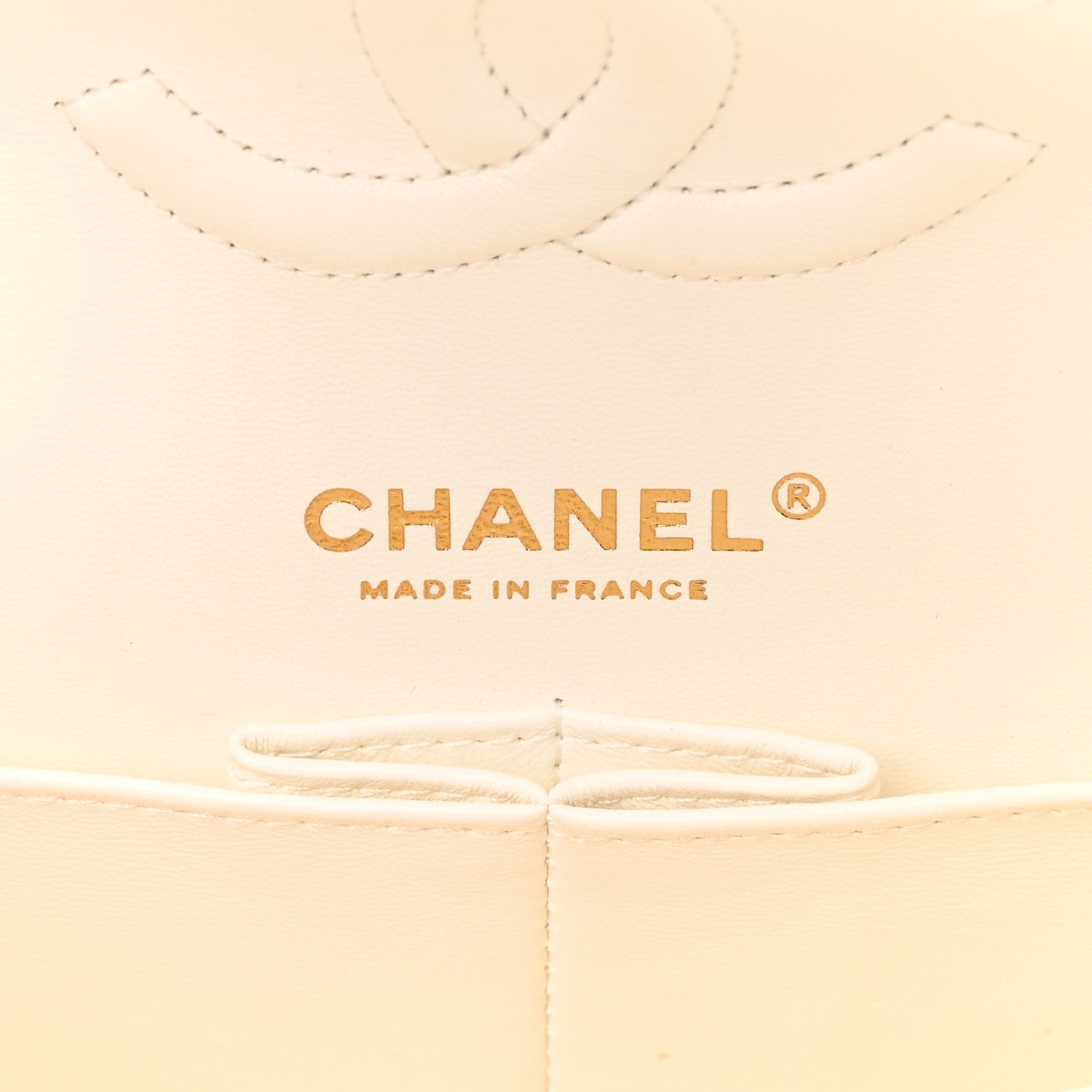 Chanel Caviar Quilted Medium Double Flap White 6 of 15