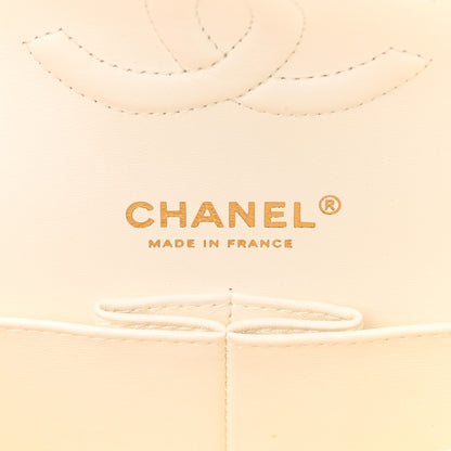 Chanel Caviar Quilted Medium Double Flap White 6 of 15