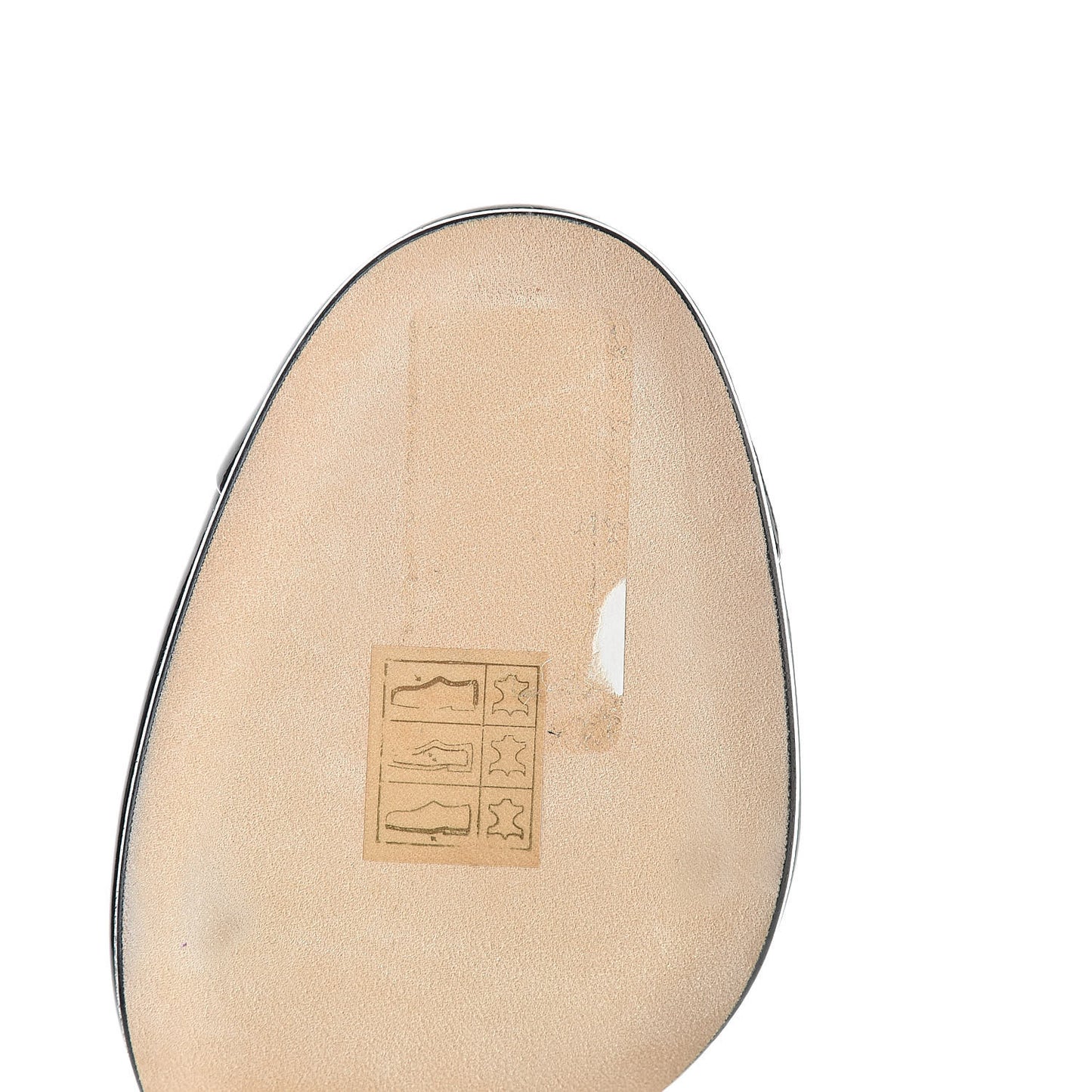 Patent Calfskin Cap Toe CC Pearl Pumps 36.5 Black