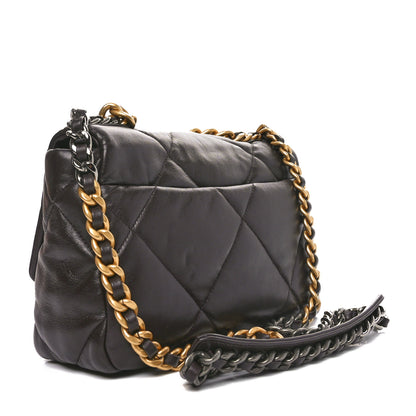 Chanel Lambskin Quilted Medium Chanel 19 Flap Dark Brown 3 of 10