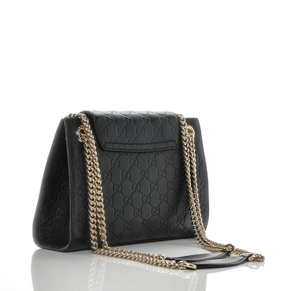 Gucci Guccissima Small Emily Shoulder Bag Black 3 of 7