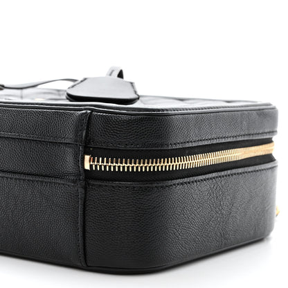 Chanel Caviar Quilted Medium CC Filigree Vanity Case Black 10 of 11