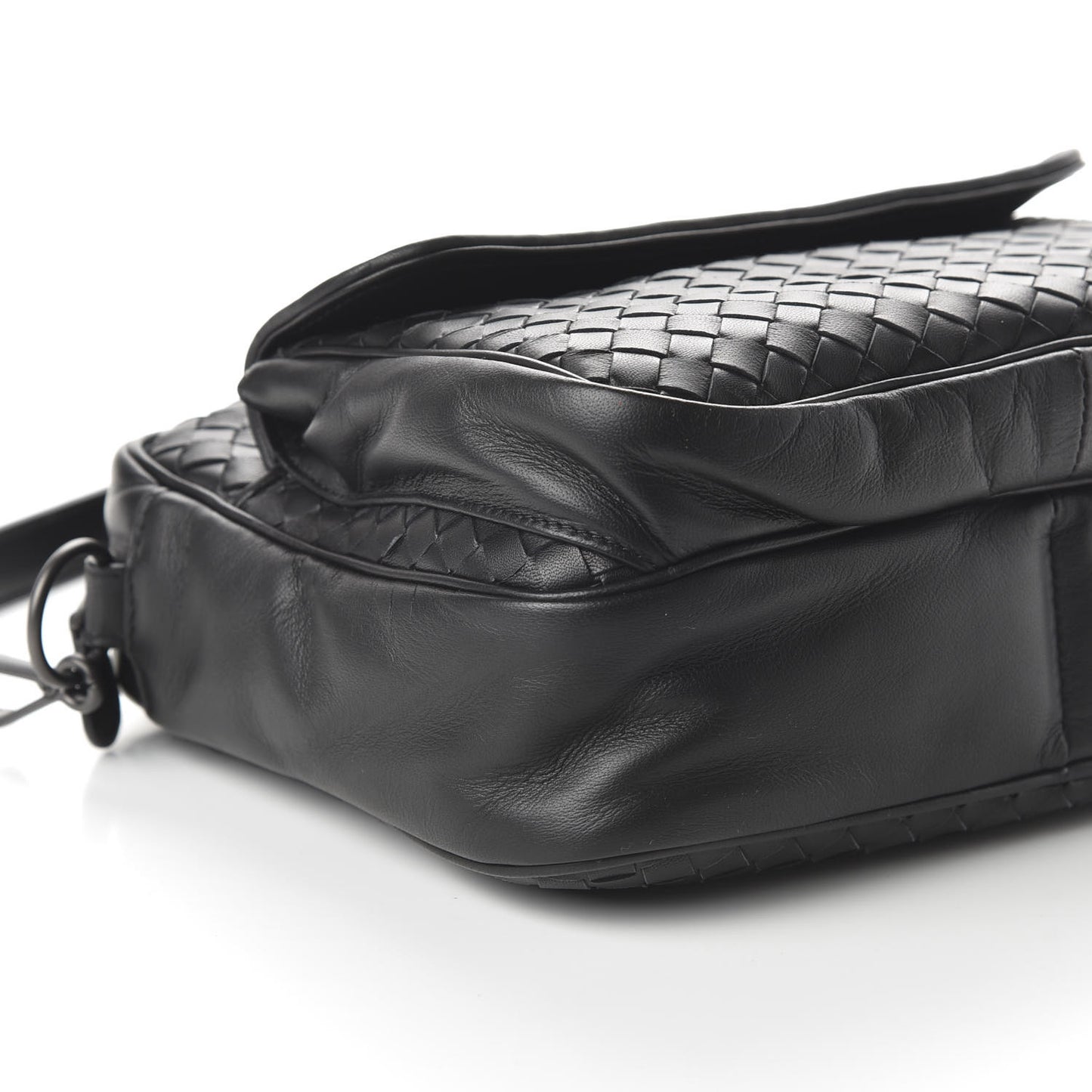 Nappa Intrecciato Messenger Bag Black