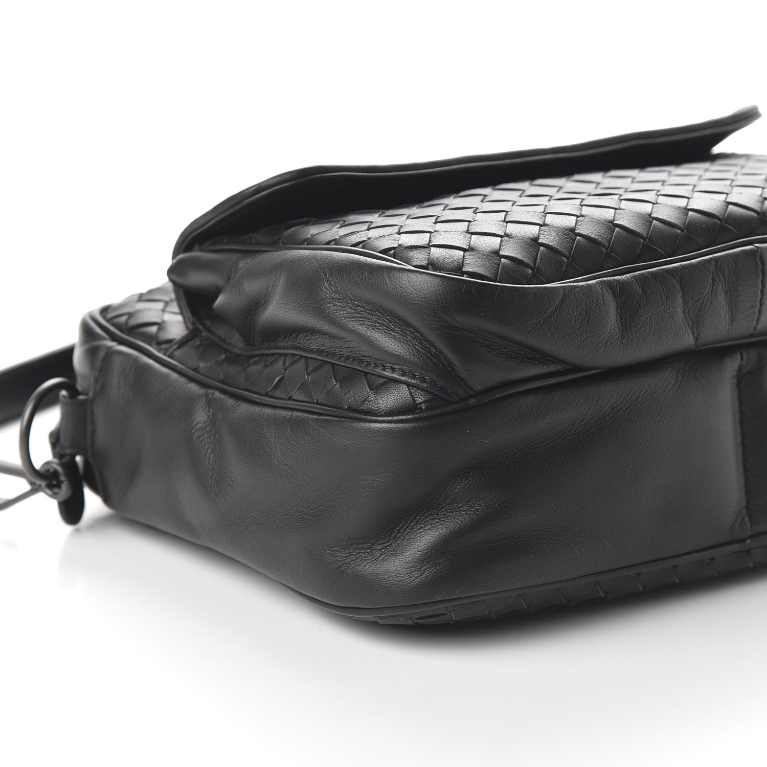 Bottega Veneta Nappa Intrecciato Messenger Bag Black 6 of 9