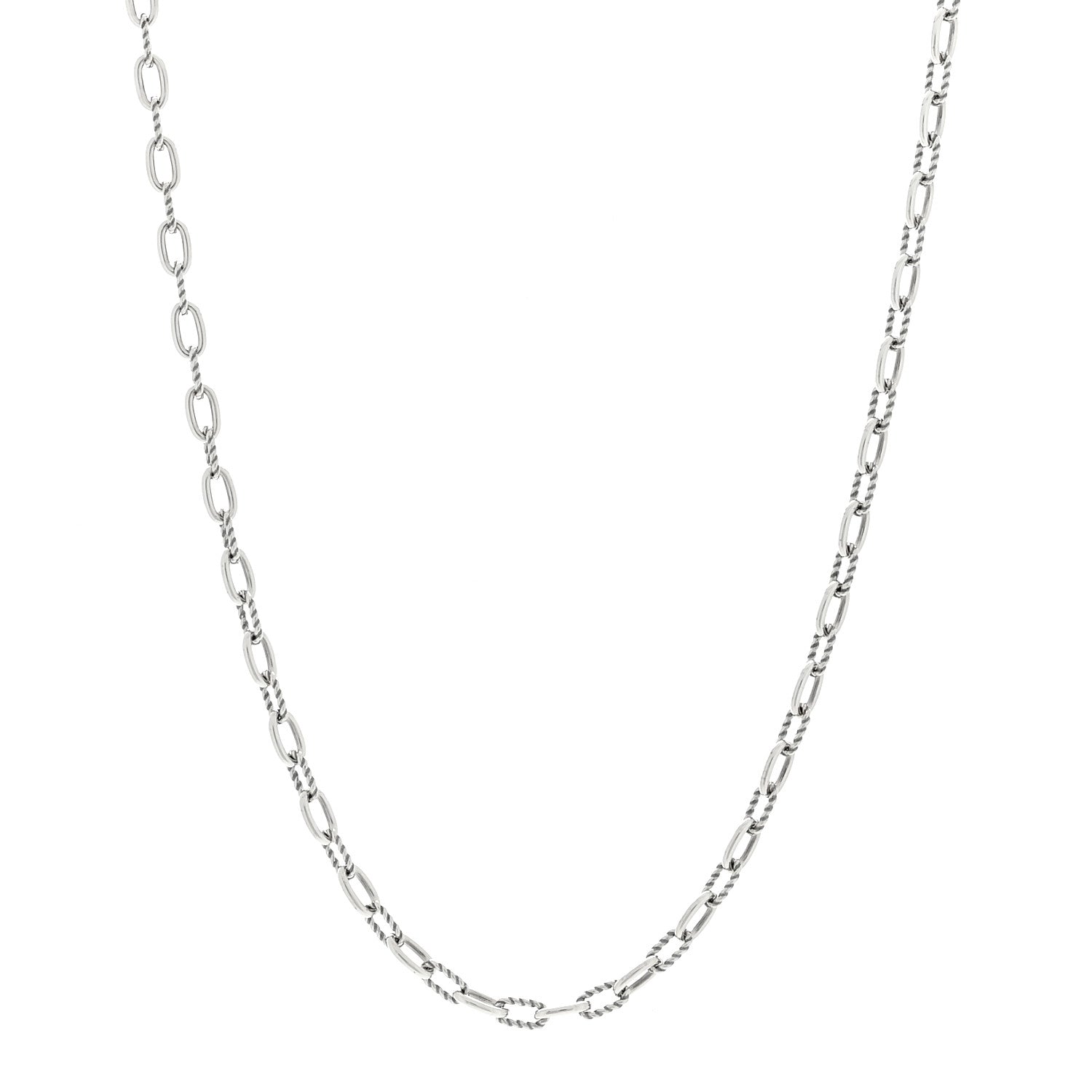 David Yurman Sterling Silver 18K Yellow Gold Madison Three Ring Chain Necklace 1 of 3
