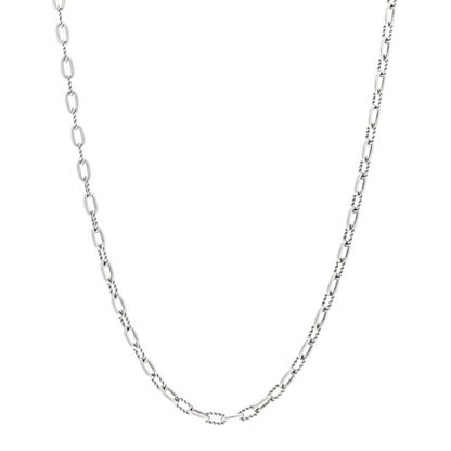 David Yurman Sterling Silver 18K Yellow Gold Madison Three Ring Chain Necklace 1 of 3