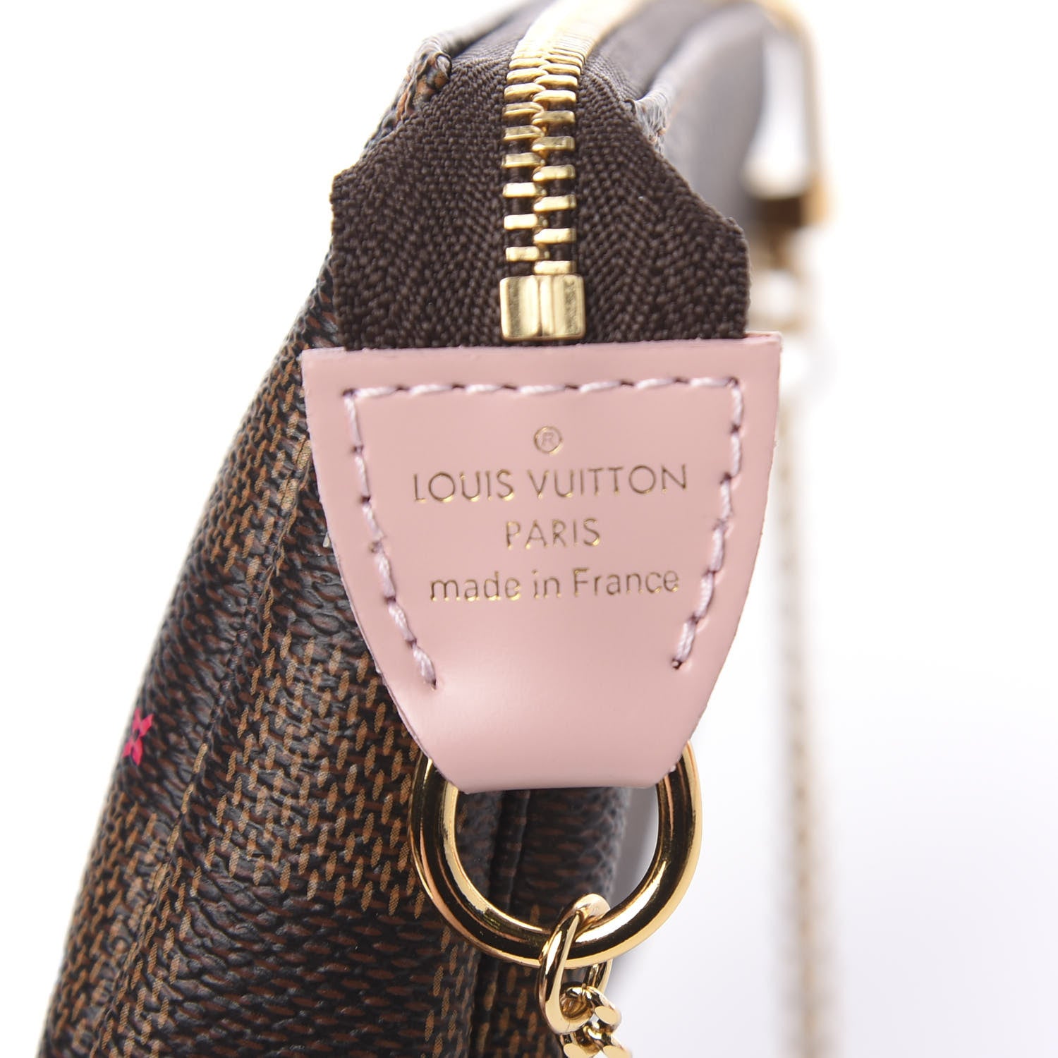 Louis Vuitton Damier Ebene 2020 Christmas Animation Big Wheel Mini Pochette Accessories Rose Ballerine 7 of 8