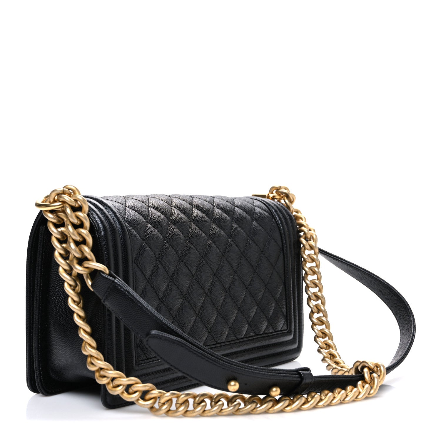 Chanel Caviar Quilted Medium Boy Flap Black 3 of 10
