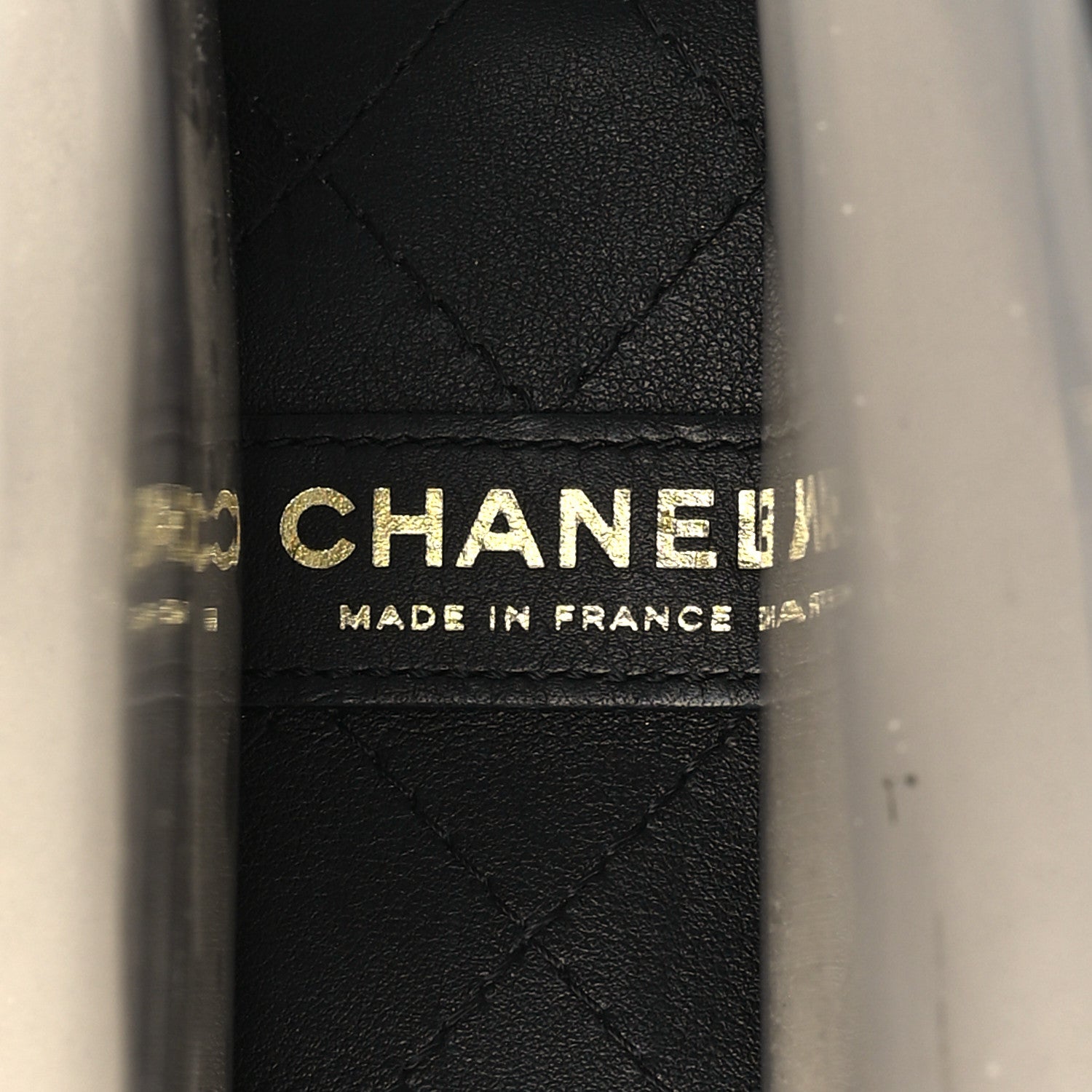 Chanel Lambskin PVC Sand By The Sea Flap With Pearl Strap Black 6 of 10