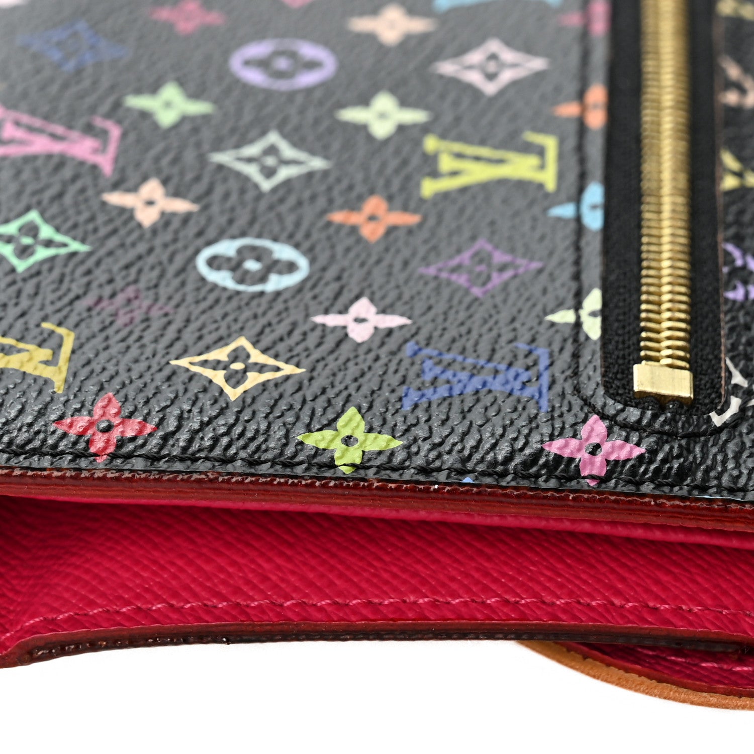 Louis Vuitton Monogram Multicolor Eugenie Wallet Black Grenade 10 of 11