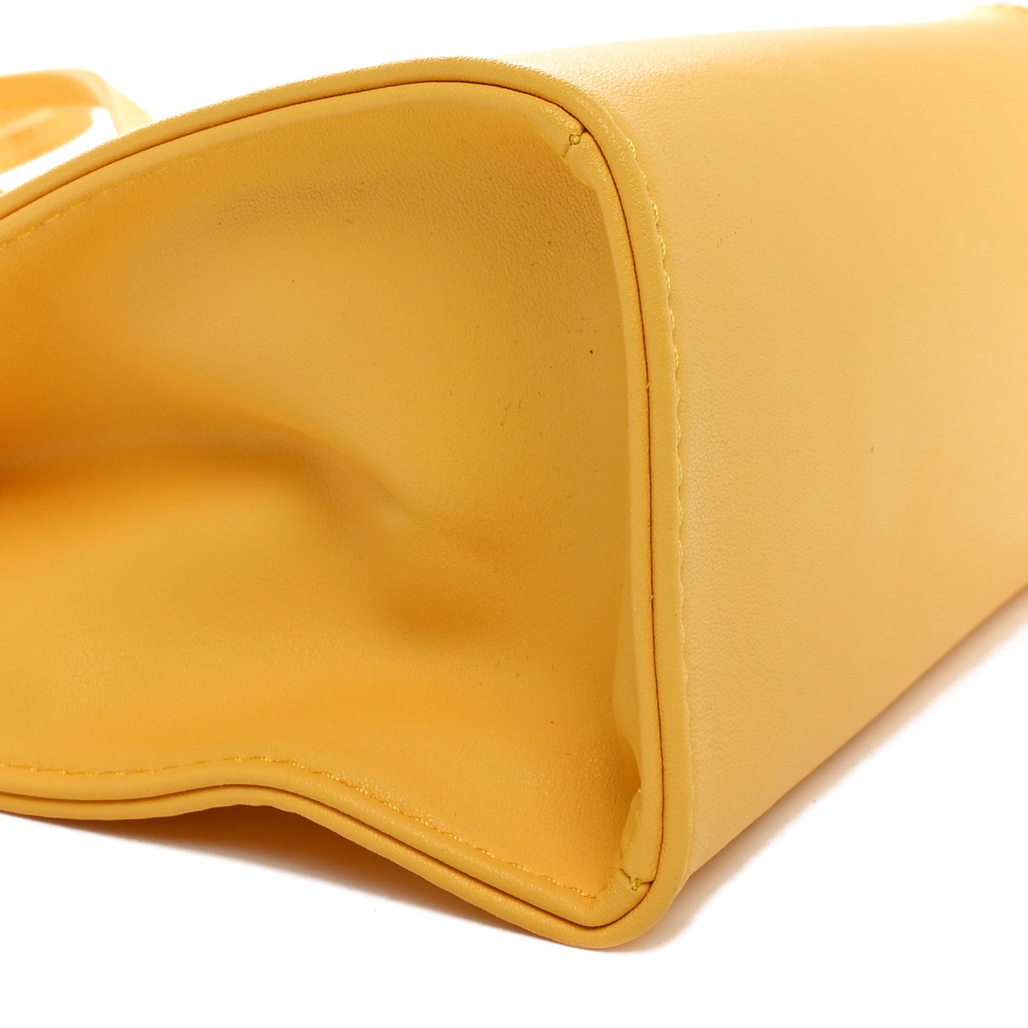 Telfar Vegan Leather Small Shopping Bag Yellow 8 of 9