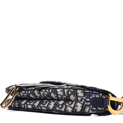 Christian Dior Oblique Saddle Bag Blue 9 of 9