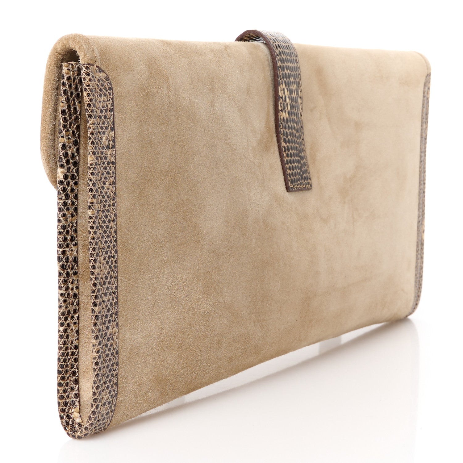 Hermes Veau Doblis Lizard Jige Elan 29 Clutch Tabac Camel Ombre 3 of 12