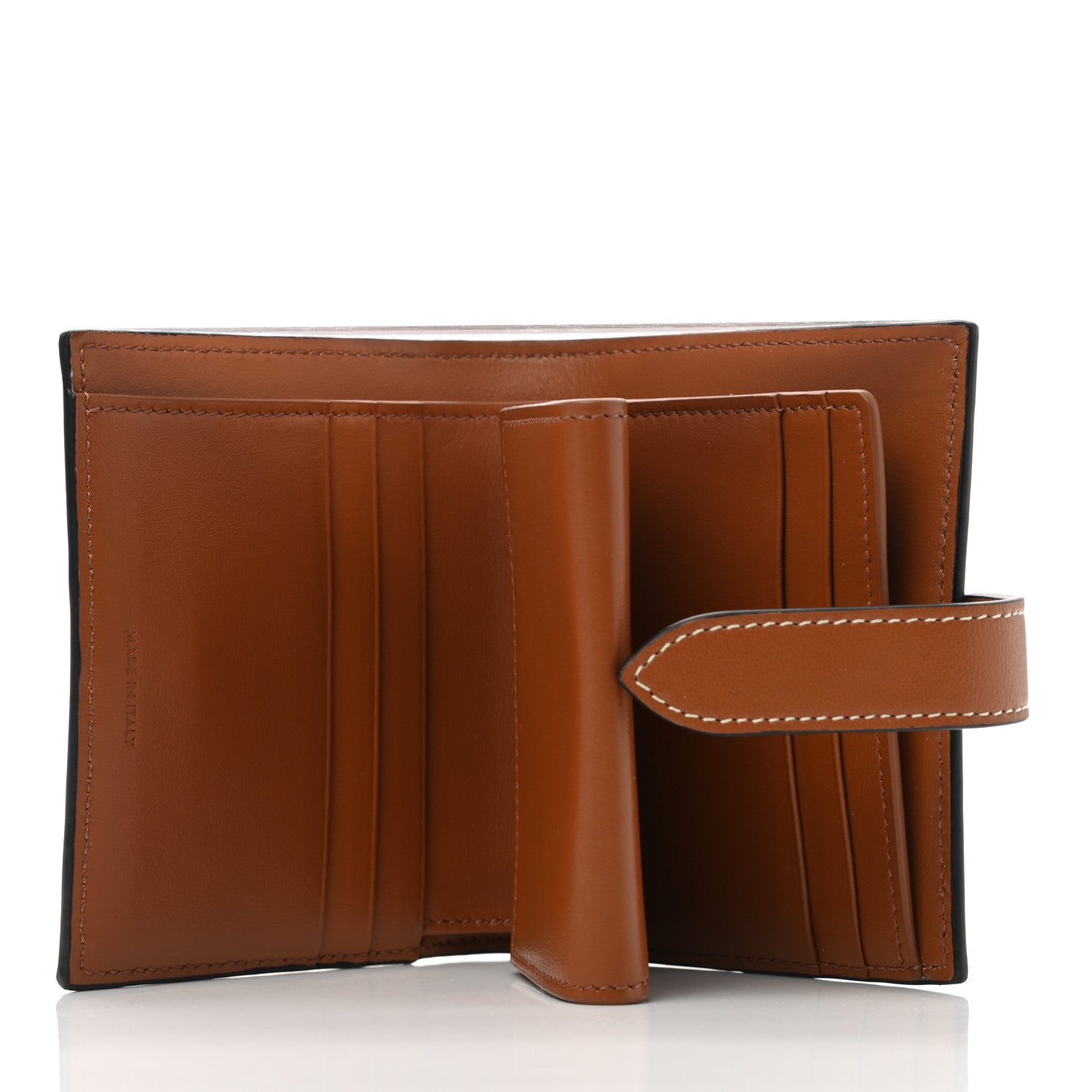 Celine Canvas Triomphe Small Strap Wallet Tan 5 of 8