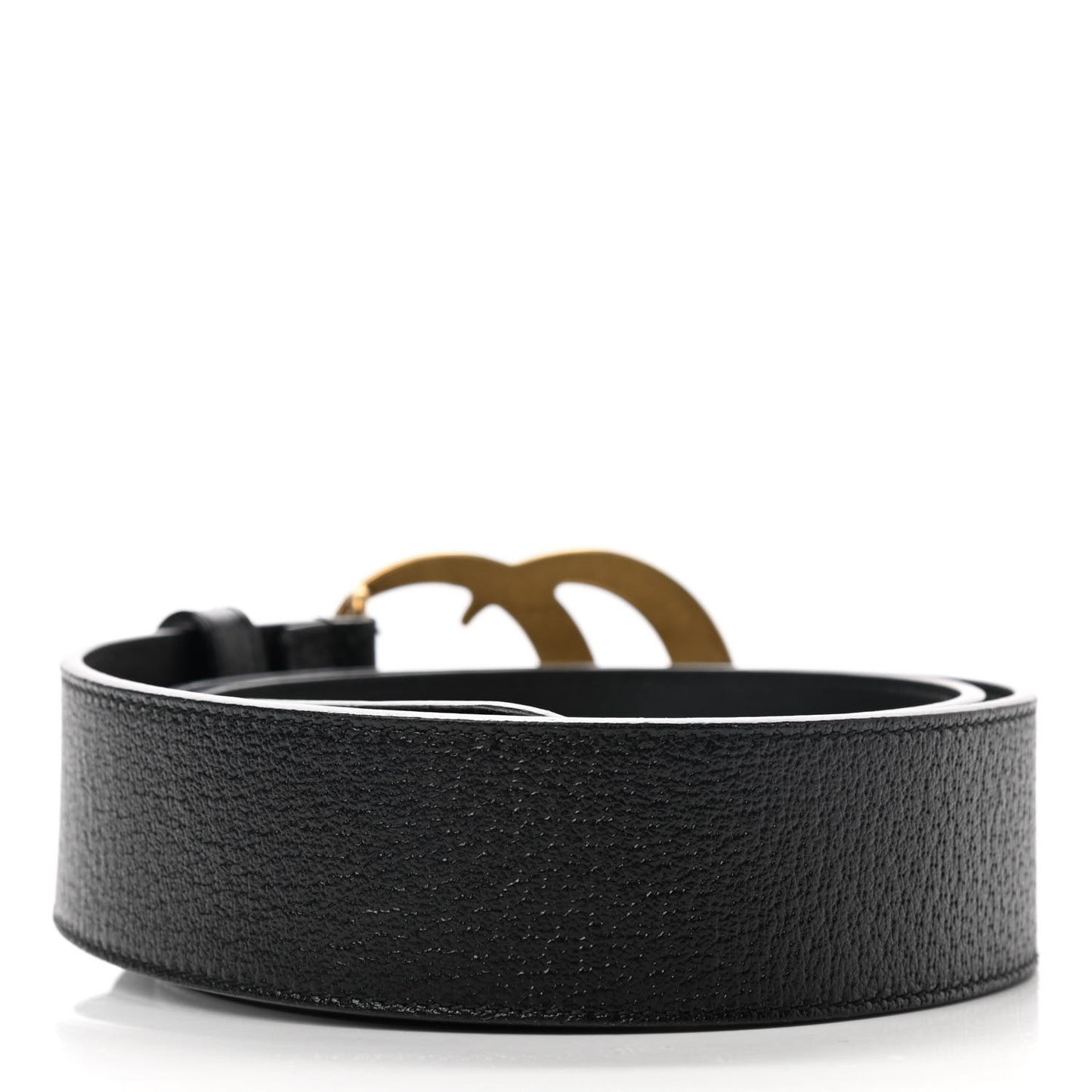 Textured Calfskin Double G 40mm Belt 90 36 Black