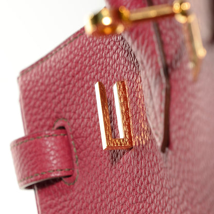 Hermes Togo Eclat Horseshoe Birkin 35 Rubis Vert Veronese 26 of 30