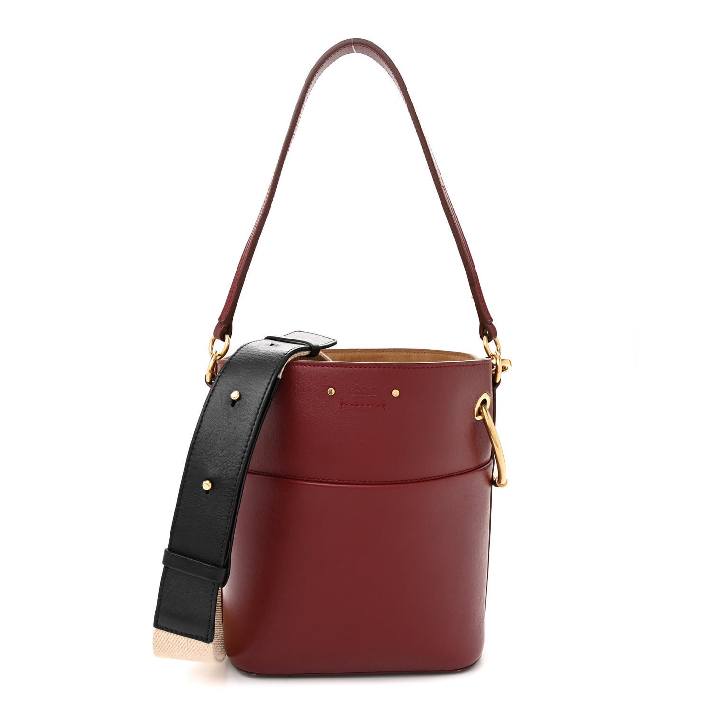 Smooth Calfskin Small Roy Bucket Bag Plum Purple