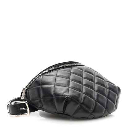 Chanel Lambskin Quilted Waist Belt Bag Black 4 of 10