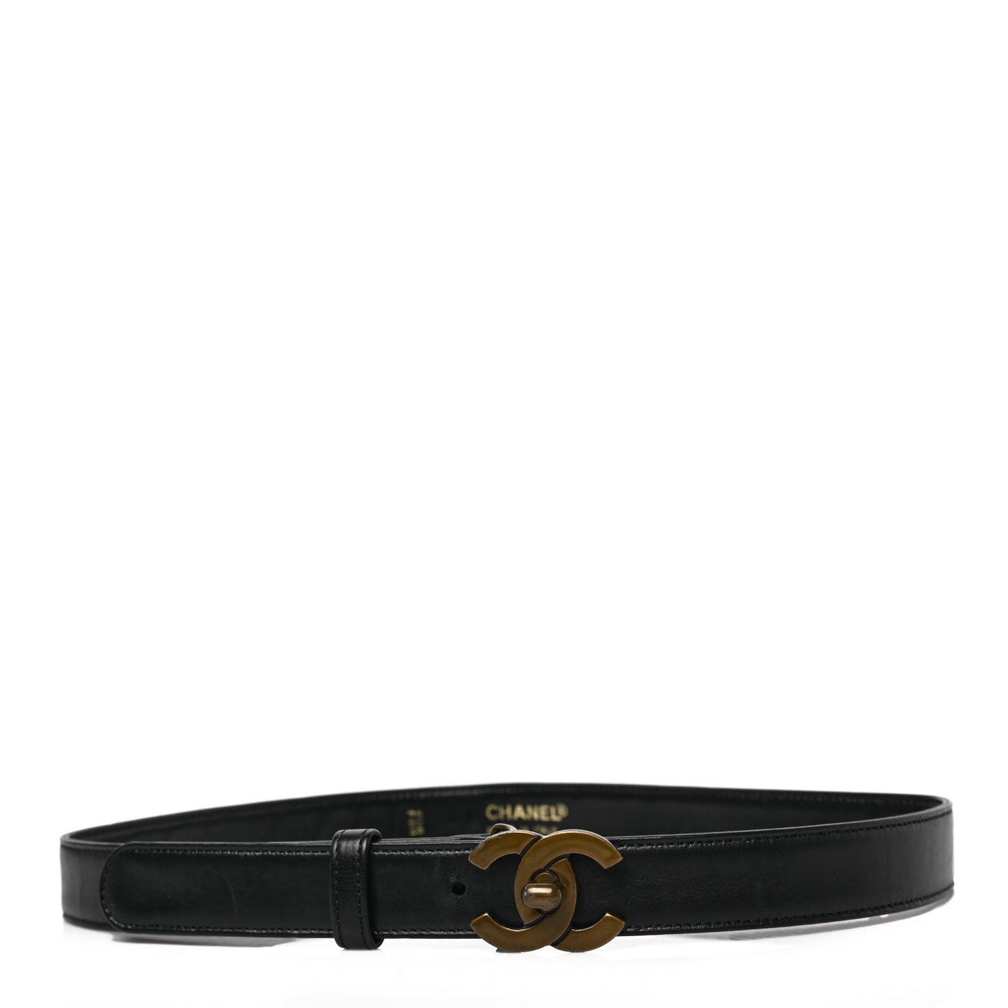 Calfskin CC Turn Lock Belt 70 28 Black
