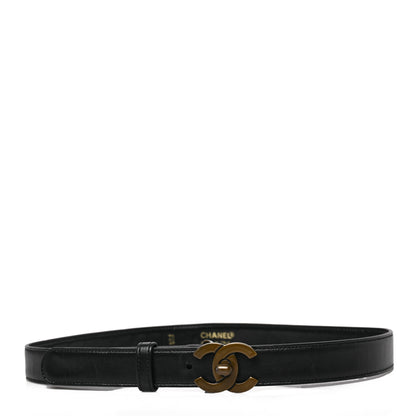 Chanel Calfskin CC Turn Lock Belt 70 28 Black 1 of 3