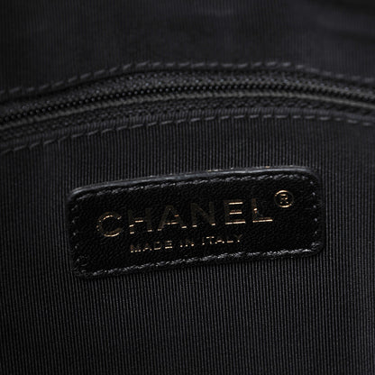 Chanel Calfskin Quilted Medium Chain Me Hobo Black 6 of 7