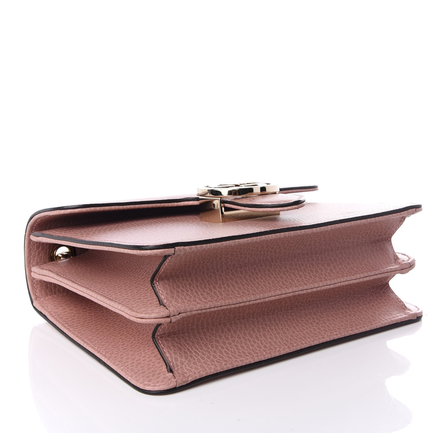 Gucci Dollar Calfskin Small Interlocking G Shoulder Bag Soft Pink 3 of 8