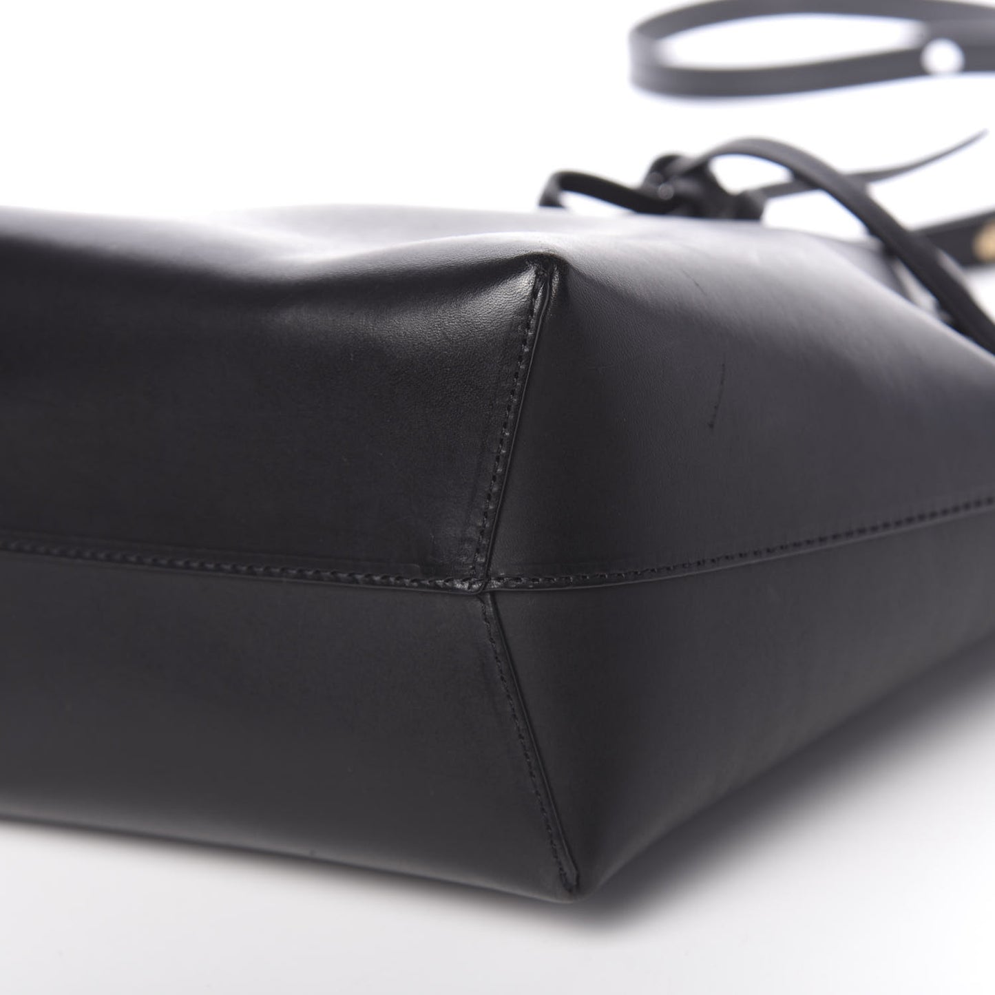 Calfskin Mini Bucket Bag Black Flamma