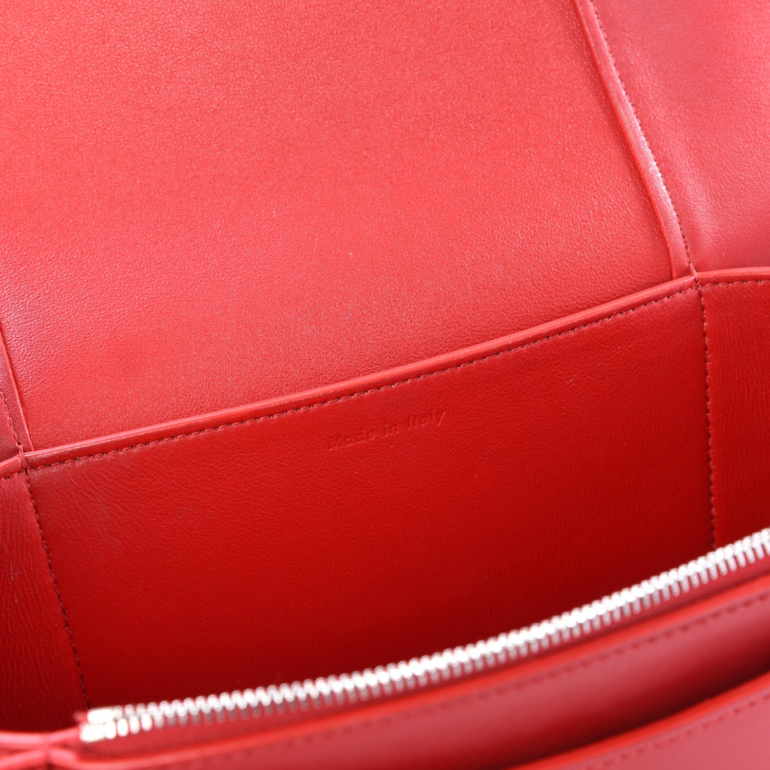 Celine Shiny Smooth Calfskin Medium Frame Shoulder Bag Poppy Red Clay 7 of 9