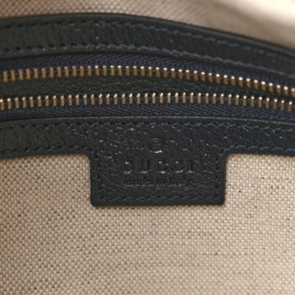 Gucci GG Supreme Monogram Textured Calfskin Web Large Attache Shoulder Bag Beige Blue 6 of 10