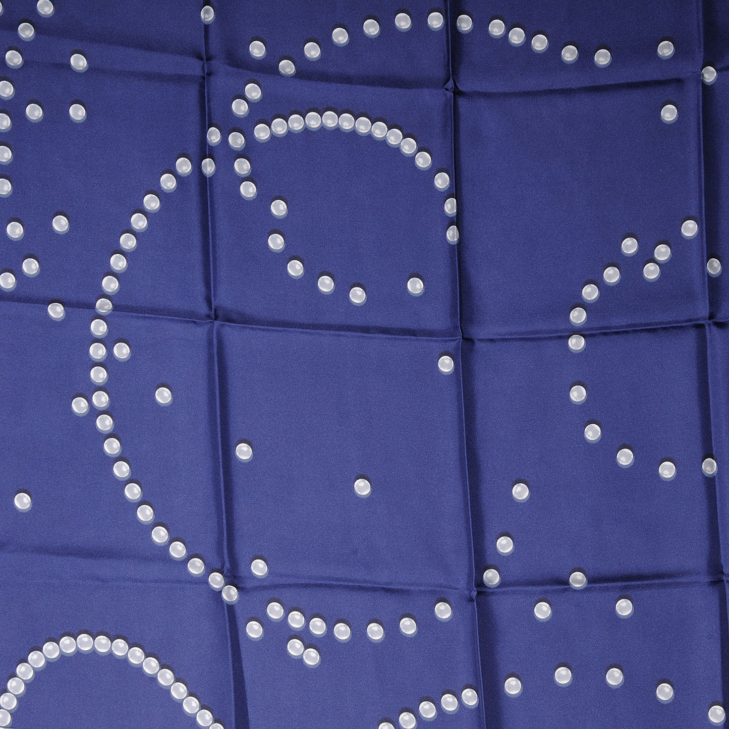 Silk Pearl CC Square Scarf Blue