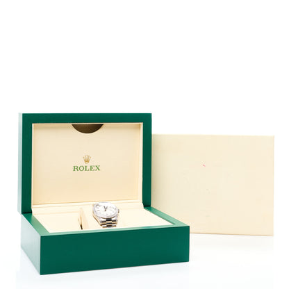 Rolex 18K White Gold Diamond Bezel 36mm Oyster Perpetual Day-Date President Watch Silver 118389 5 of 5