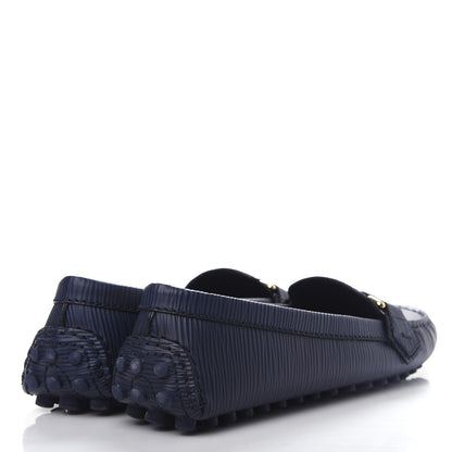 Louis Vuitton Epi Womens Oxford Loafers 36 Blue 4 of 11