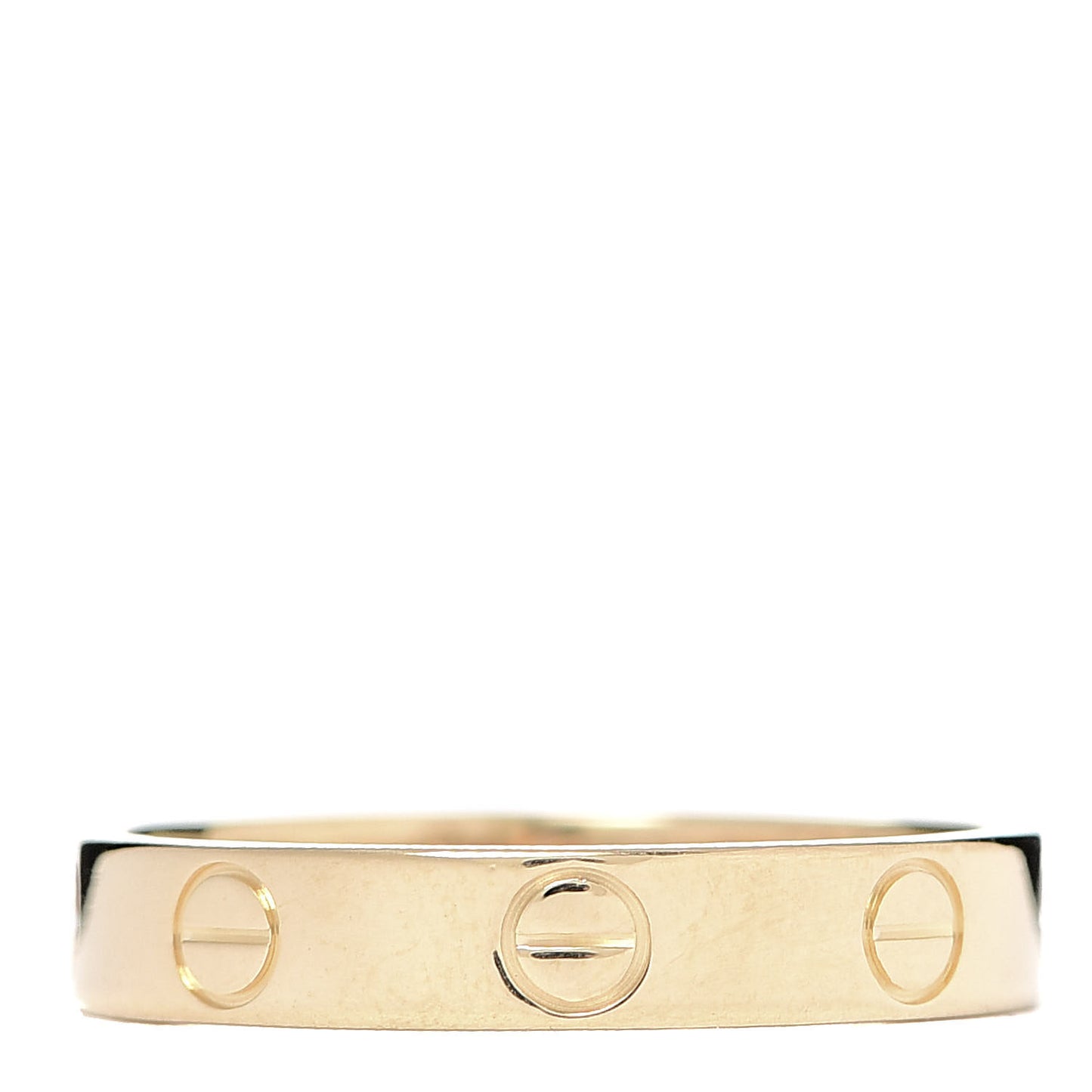 18K Yellow Gold 3.5mm LOVE Wedding Band Ring 52 6